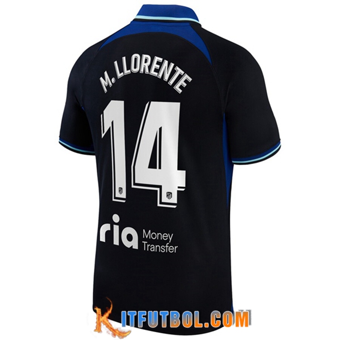 Camisetas De Futbol Atletico Madrid (M. LLORENTE #14) 2022/2023 Segunda