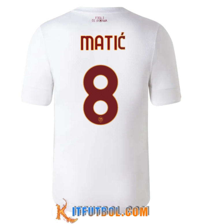 Camisetas De Futbol AS Roma (MATIĆ #8) 2022/2023 Segunda
