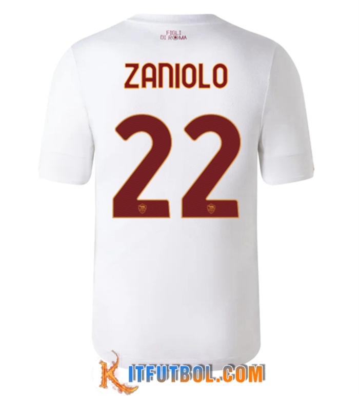 Camisetas De Futbol AS Roma (ZANIOLO #22) 2022/2023 Segunda