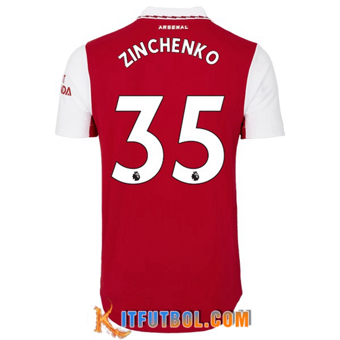 Camisetas De Futbol Arsenal (ZINCHENKO #35) 2022/2023 Primera