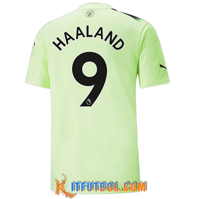 Camisetas De Futbol Manchester City (HAALAND #9) 2022/2023 Tercera