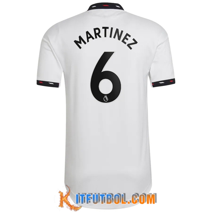 Camisetas De Futbol Manchester United (MARTÍNEZ #6) 2022/2023 Segundad