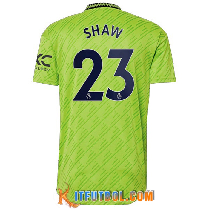 Camisetas De Futbol Manchester United (SHAW #23) 2022/2023 Tercera