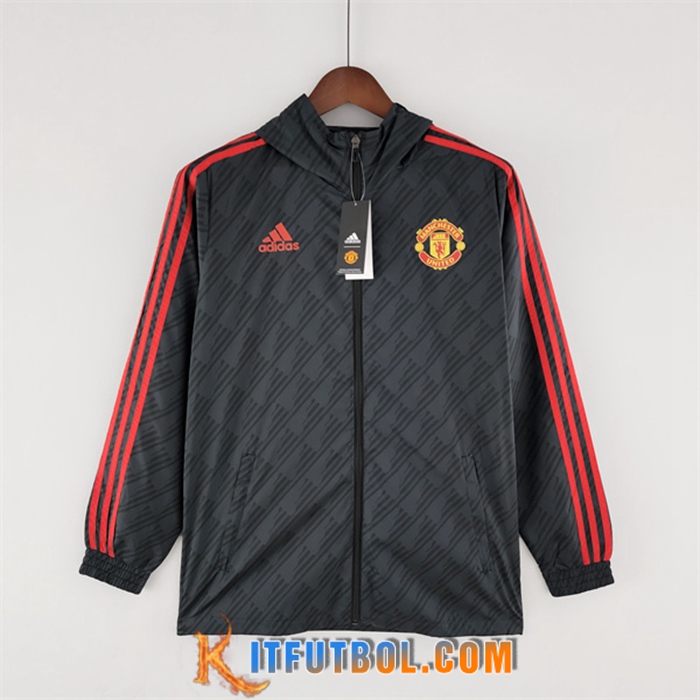 Rompevientos Manchester United Negro 2022/2023