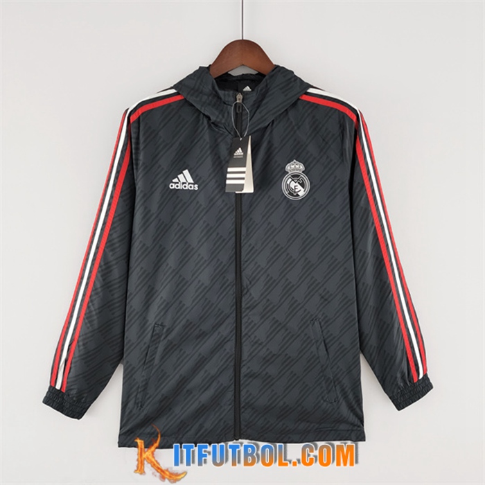 Rompevientos Real Madrid Negro 2022/2023