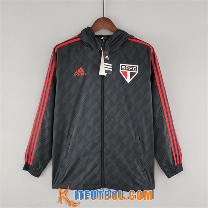 Rompevientos Sao Paulo FC Negro/Rojo 2022/2023