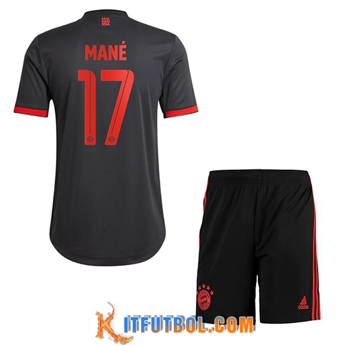 Camisetas De Futbol Bayern Munich (MANÉ #17) Ninos Tercera 2022/2023