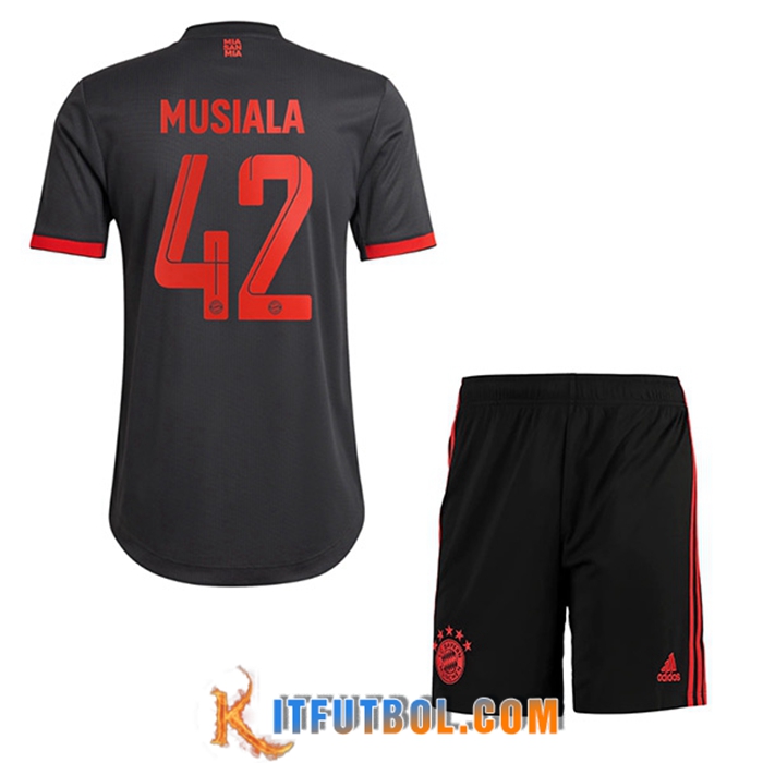 Camisetas De Futbol Bayern Munich (MUSIALA #42) Ninos Tercera 2022/2023