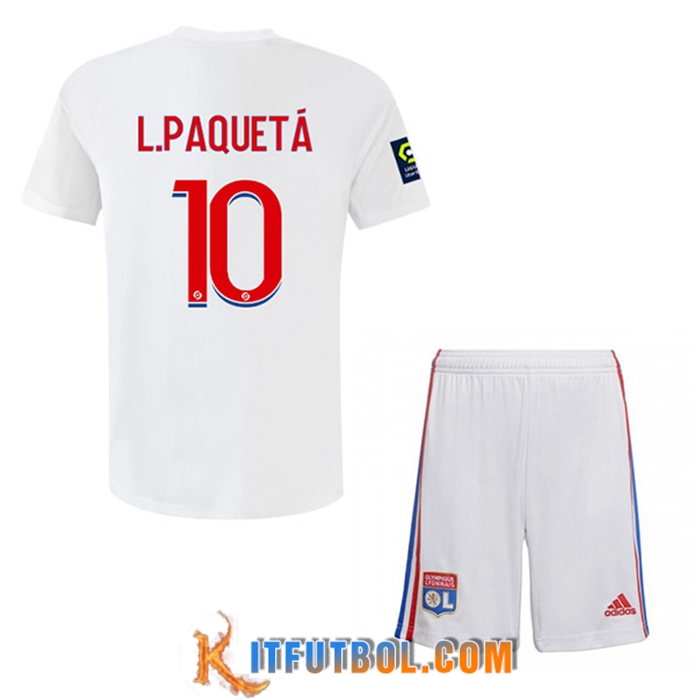Camisetas De Futbol Lyon (L.PAQUETÁ #10) Ninos Primera 2022/2023