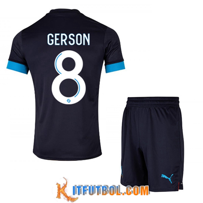 Camisetas De Futbol Marsella (GERSON #8) Ninos Segunda 2022/2023