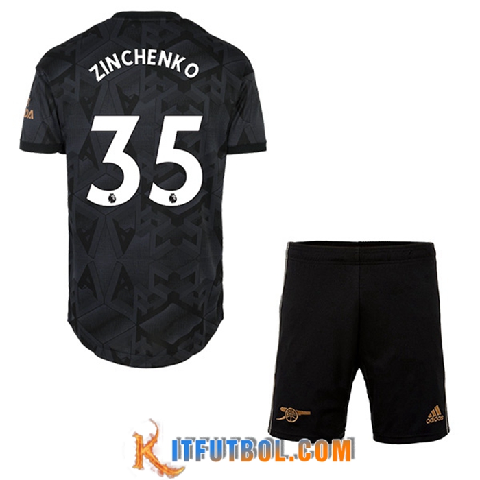 Camisetas De Futbol Arsenal (ZINCHENKO #35) Ninos Segunda 2022/2023