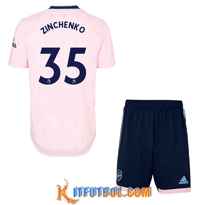 Camisetas De Futbol Arsenal (ZINCHENKO #35) Ninos Tercera 2022/2023