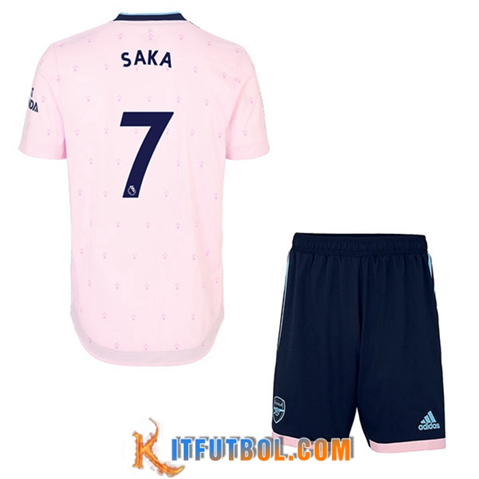 Camisetas De Futbol Arsenal (SAKA #7) Ninos Tercera 2022/2023