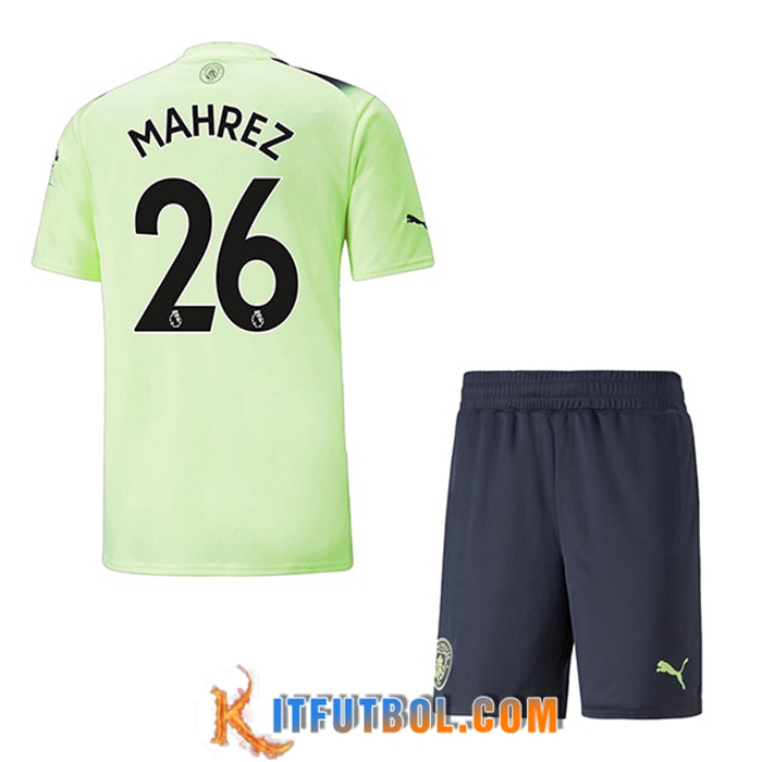 Camisetas De Futbol Manchester City (MAHREZ #26) Ninos Tercera 2022/2023