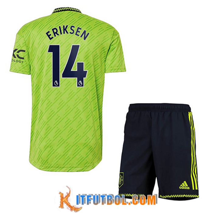 Camisetas De Futbol Manchester United (ERIKSEN #14) Ninos Tercera 2022/2023