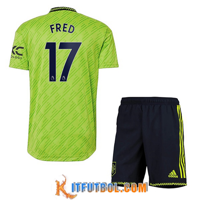 Camisetas De Futbol Manchester United (FRED #17) Ninos Tercera 2022/2023