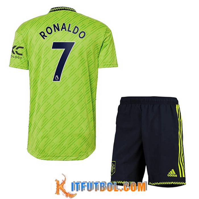 Camisetas De Futbol Manchester United (RONALDO #7) Ninos Tercera 2022/2023