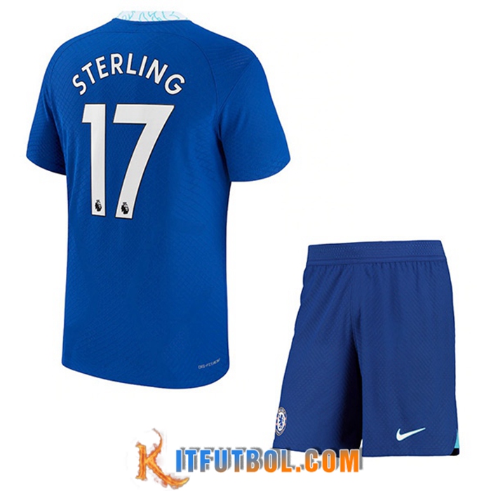 Camisetas De Futbol FC Chelsea (STERLING #17) Ninos Primera 2022/2023