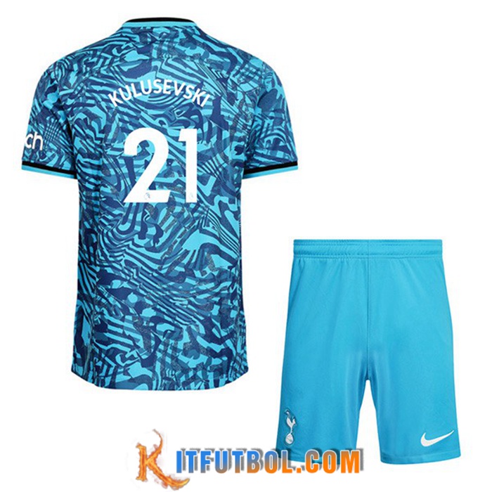Camisetas De Futbol Tottenham Hotspur (KULUSEVSKI #21) Ninos Tercera 2022/2023