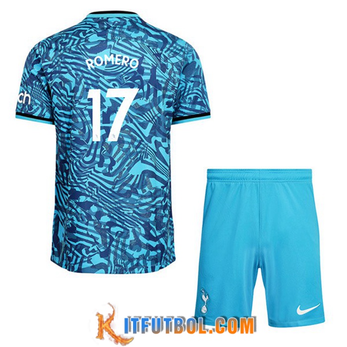 Camisetas De Futbol Tottenham Hotspur (ROMERO #17) Ninos Tercera 2022/2023