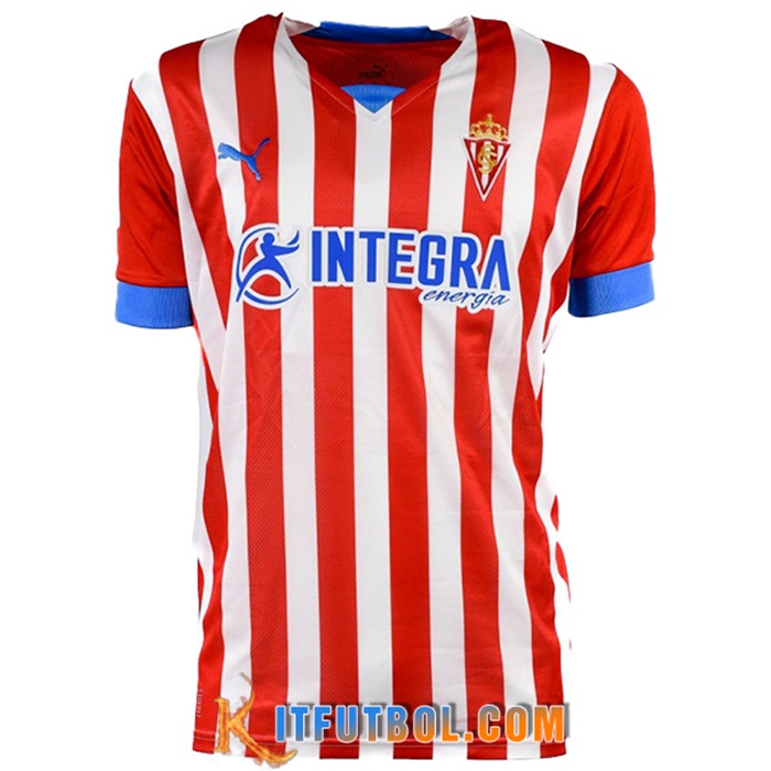 Nueva Camisetas De Futbol Sporting Gijon Primera 2022/2023