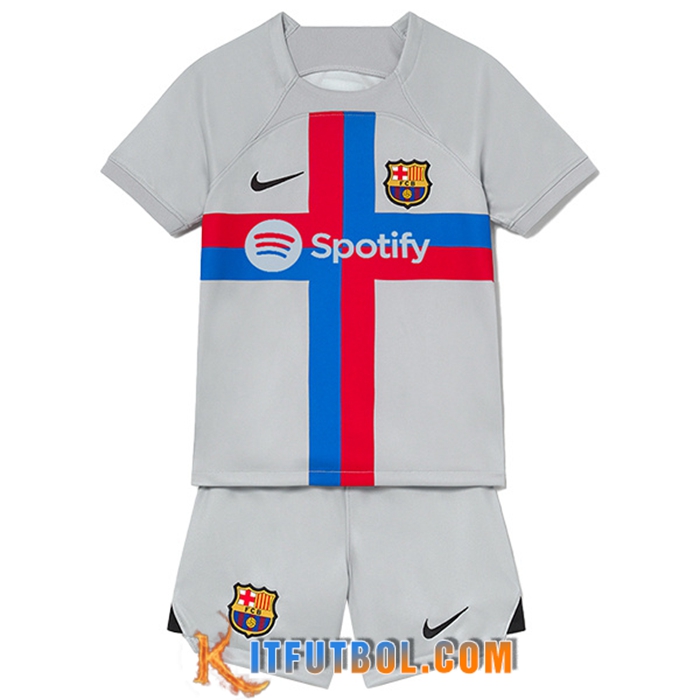 Nueva Camisetas De Futbol FC Barcelona Ninos Tercera 2022/2023