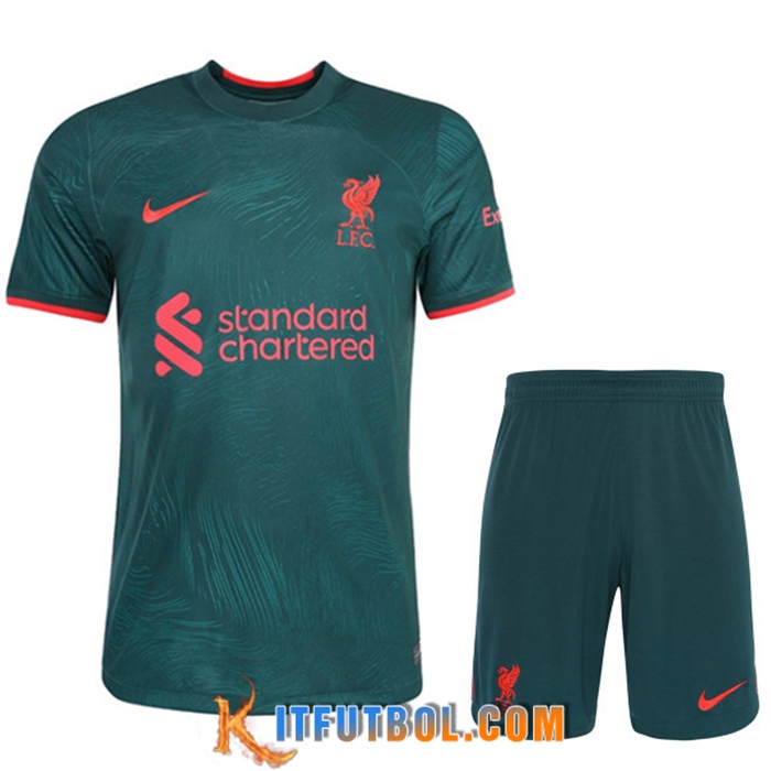 Camisetas De Futbol FC Liverpool Tercera + Cortos 2022/2023