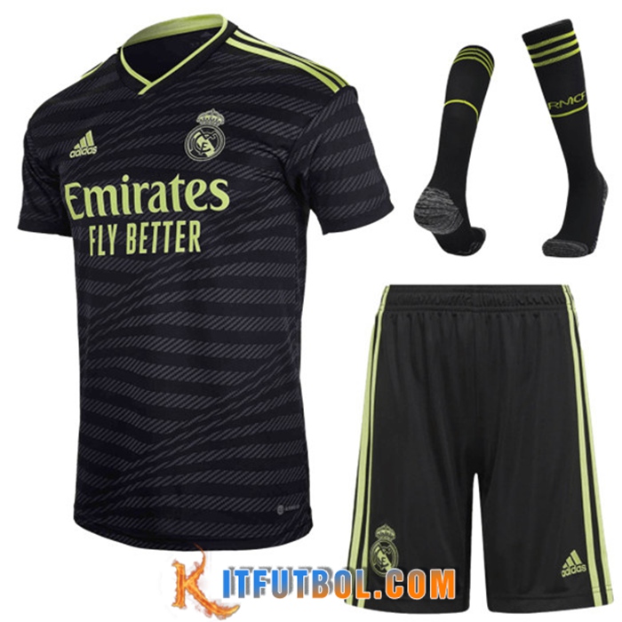 Camisetas De Futbol Real Madrid Tercera (Cortos + Calcetines) 2022/2023