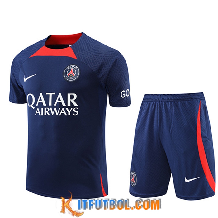 Camiseta Entrenamiento+ Cortos PSG Azul marino 2022/2023