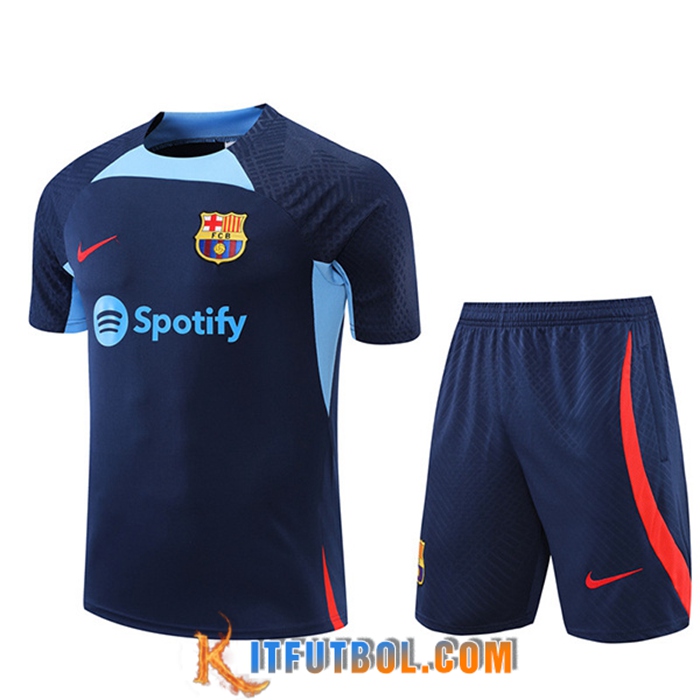 Camiseta Entrenamiento+ Cortos FC Barcelona Azul marino 2022/2023