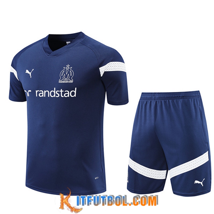Camiseta Entrenamiento+ Cortos Marsella Azul marino 2022/2023