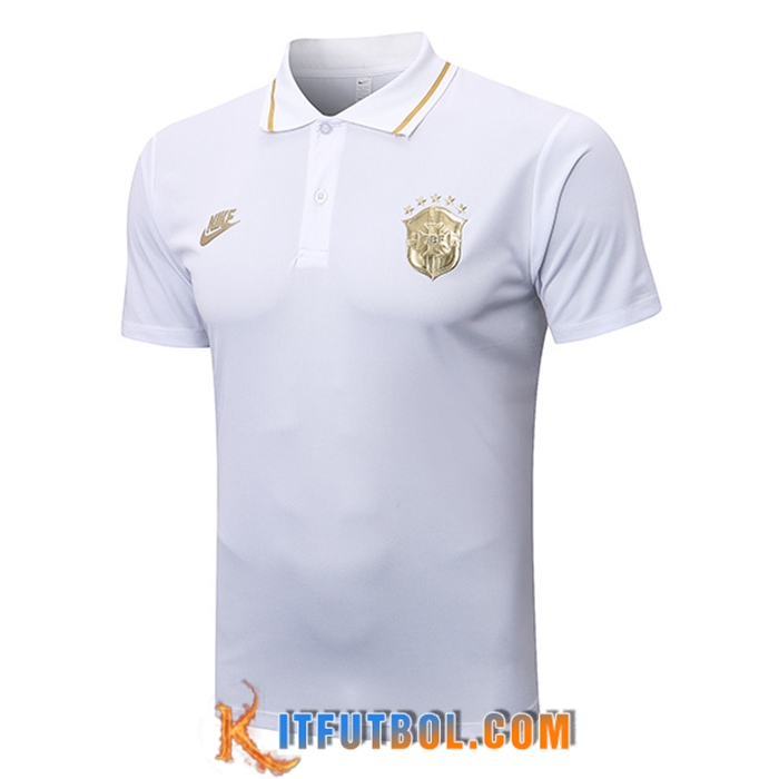 Camiseta Polo Brasil NIKE Blanco 2022/2023