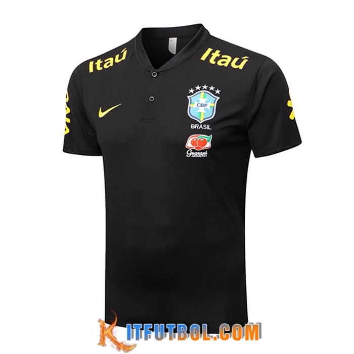 Camiseta Polo Brasil Negro 2022/2023
