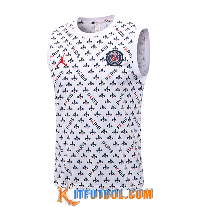 Chalecos De Futbol Jondan PSG Blanco/Negro 2022/2023