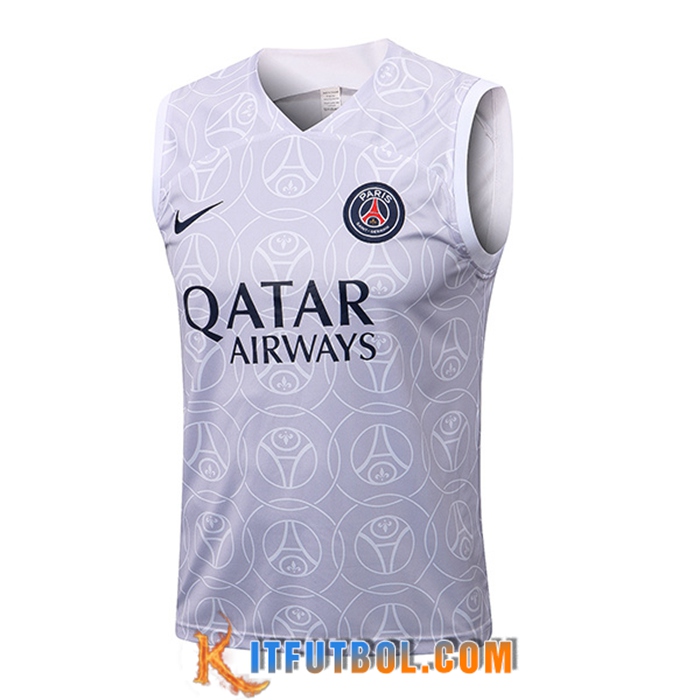 Chalecos De Futbol PSG Blanco/Gris 2022/2023