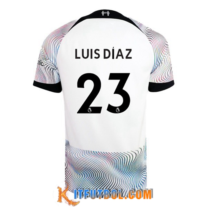 Camisetas De Futbol Liverpool (LUIS DIAZ #23) 2022/2023 Segunda
