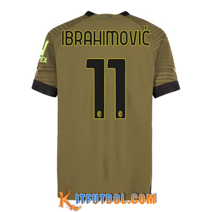 Camisetas De Futbol AC Milan (IBRAHIMOVIĆ #11) 2022/2023 Tercera
