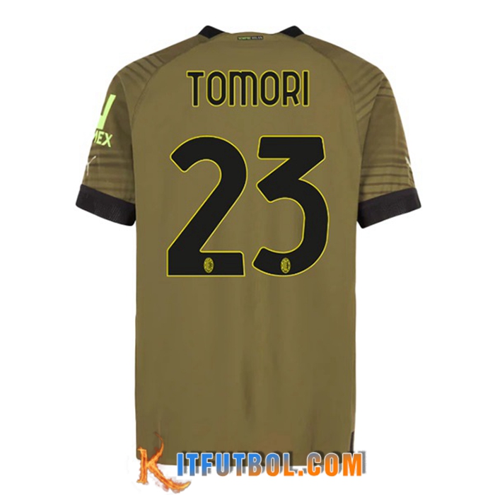 Camisetas De Futbol AC Milan (TOMORI #23) 2022/2023 Tercera