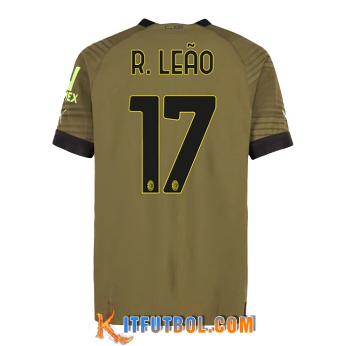 Camisetas De Futbol AC Milan (R. LEÃO #17) 2022/2023 Tercera