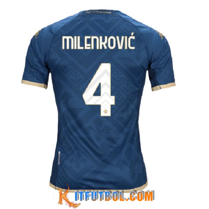 Camisetas De Futbol ACF Fiorentina (MILENKOVIĆ #4) 2022/2023 Tercera