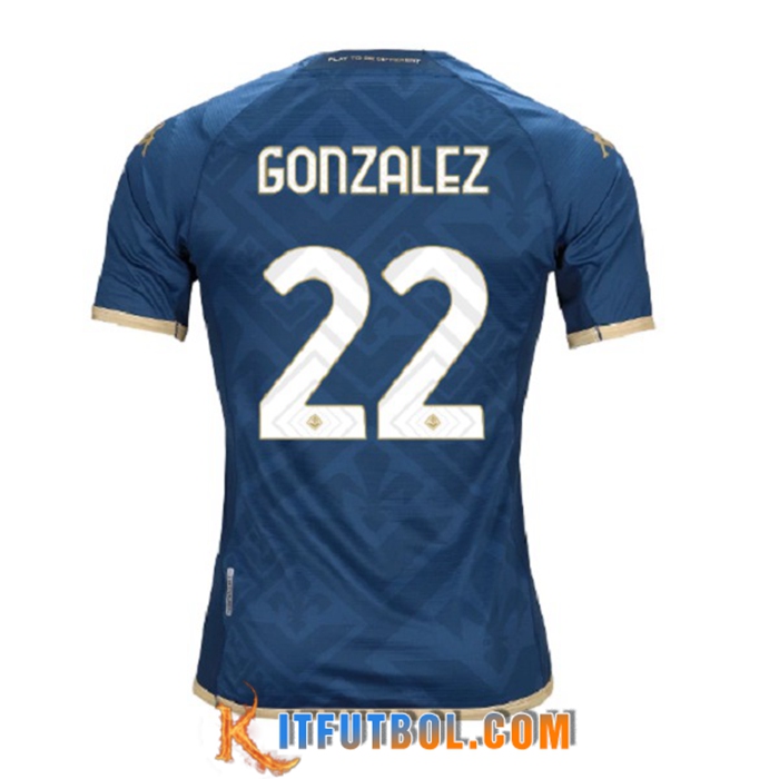 Camisetas De Futbol ACF Fiorentina (GONZALEZ #22) 2022/2023 Tercera