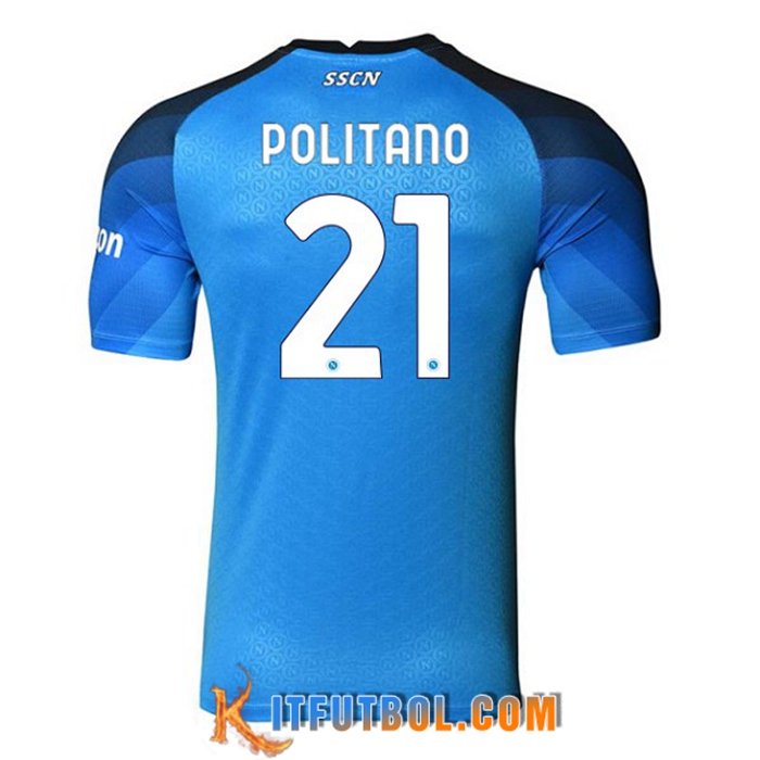 Camisetas De Futbol SSC Napoli (POLITANO #21) 2022/2023 Primera