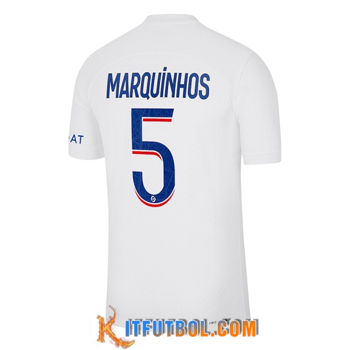 Camisetas De Futbol PSG (MARQUINHOS #5) 2022/2023 Tercera