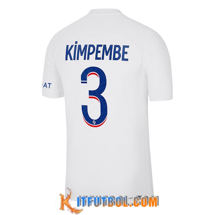 Camisetas De Futbol PSG (KIMPEMBE #3) 2022/2023 Tercera