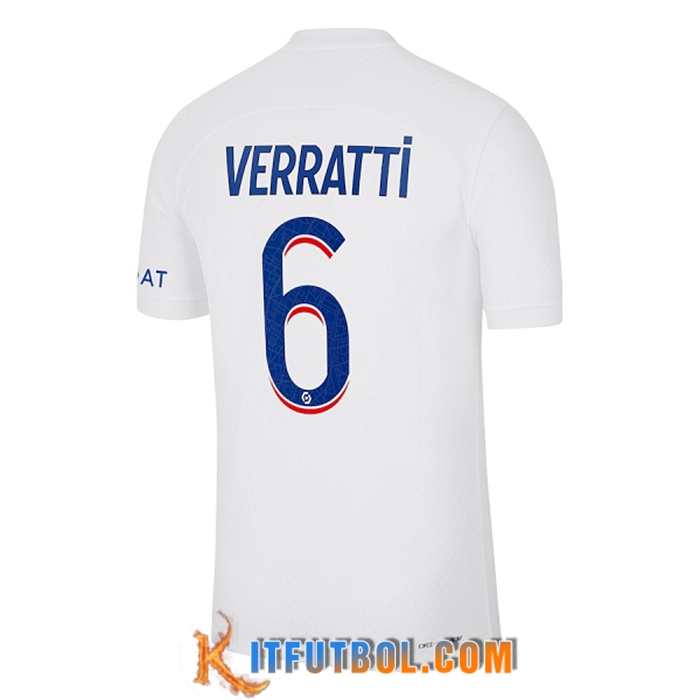 Camisetas De Futbol PSG (VERRATTI #6) 2022/2023 Tercera