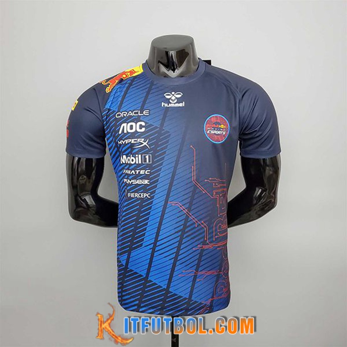 T-Shirt F1 RedBull Racing Team Azul 2022 Esports Version