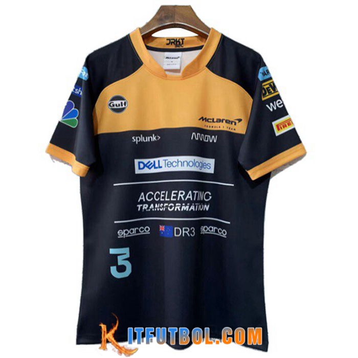 T-Shirt F1 McLaren Team Naranja/Negro 2022