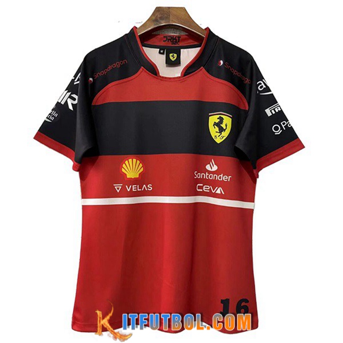 T-Shirt F1 Scuderia Ferrari Team Rojo 2022