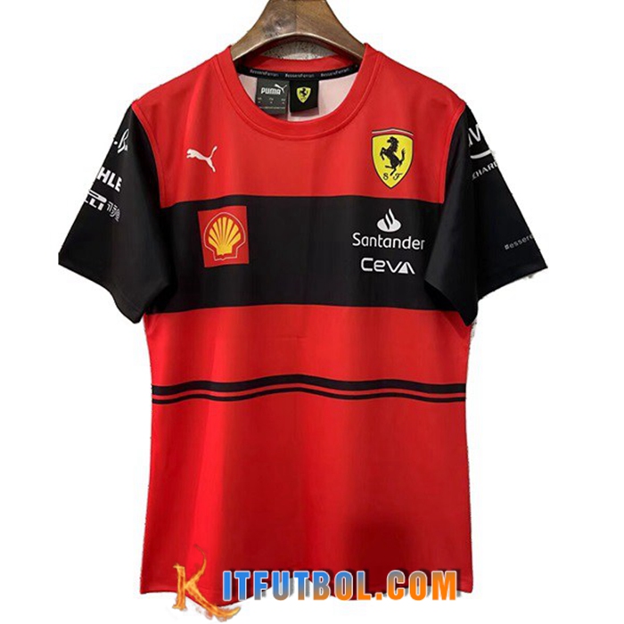 T-Shirt F1 Scuderia Ferrari Team Rojo 2022