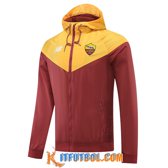Rompevientos AS Roma Amarillo/Marrón 2022/2023